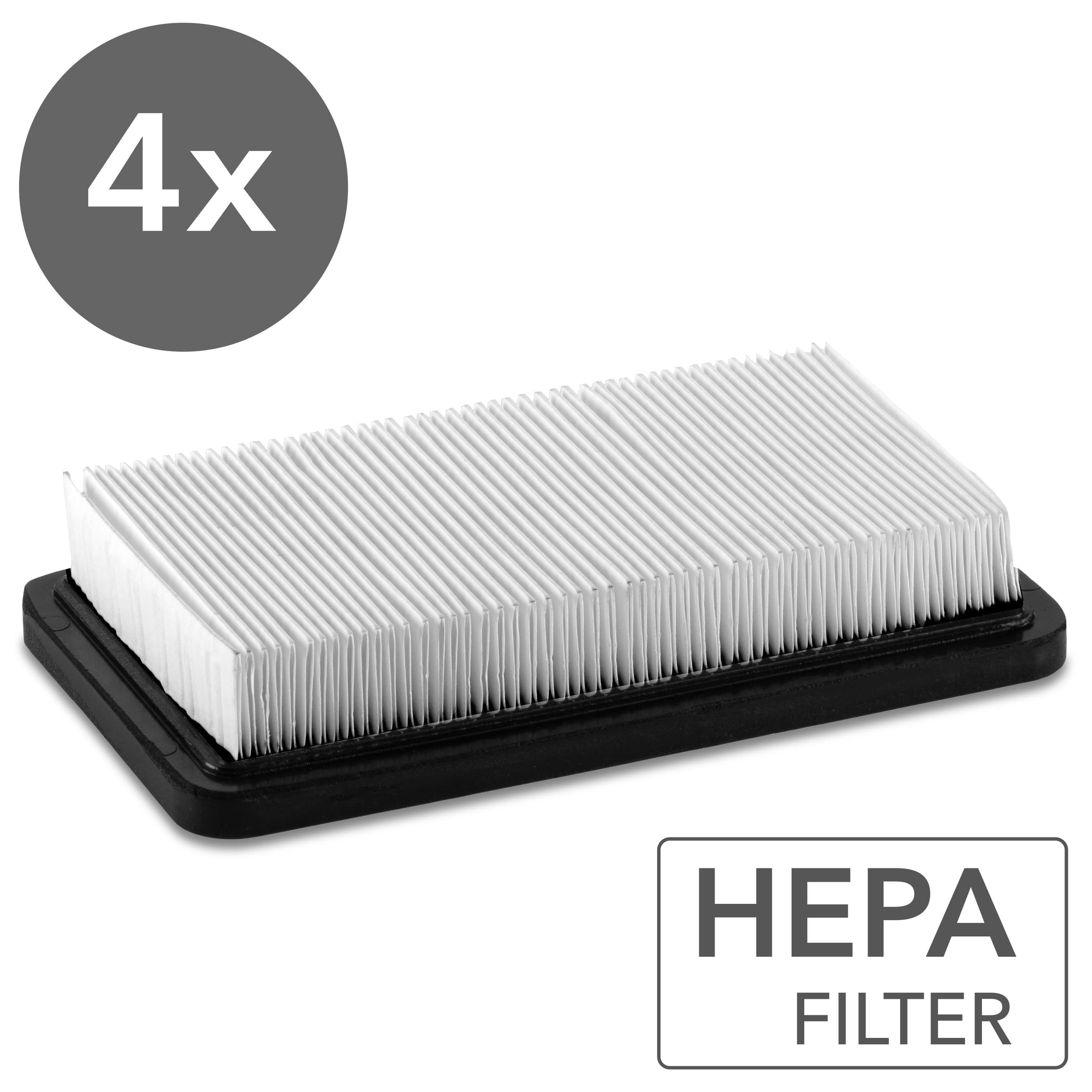 HEPA-suodatin akkupölynimureihin VC 15-20V (4 kappaleen pakkaus)