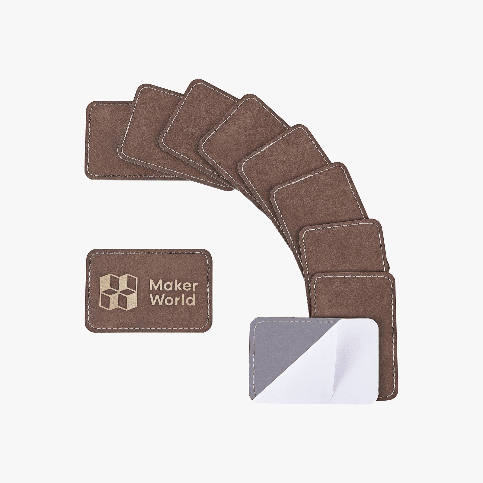Bambu Lab Rectangular Pu Iron-on Patch (10pcs)