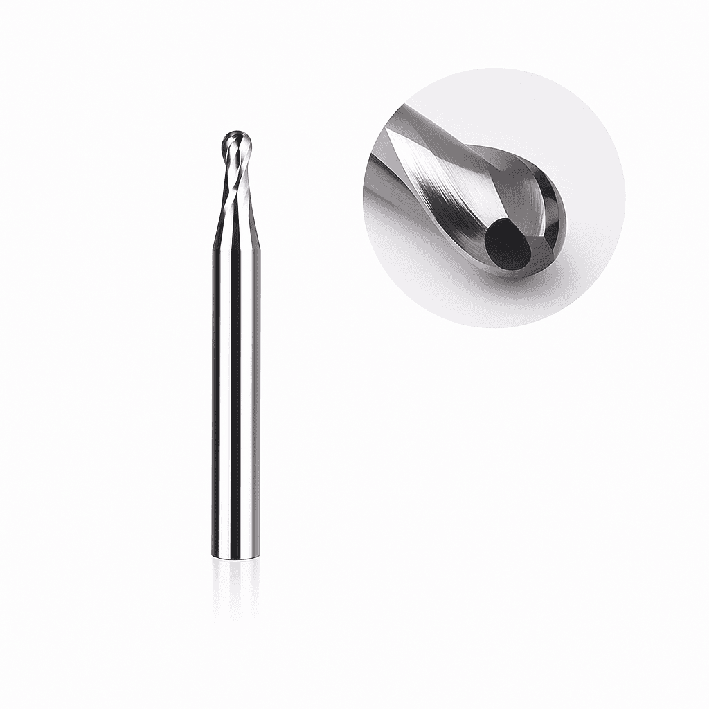 Makera - Two Flute Ball Nose Bit For Metal - 1/8″ Shank