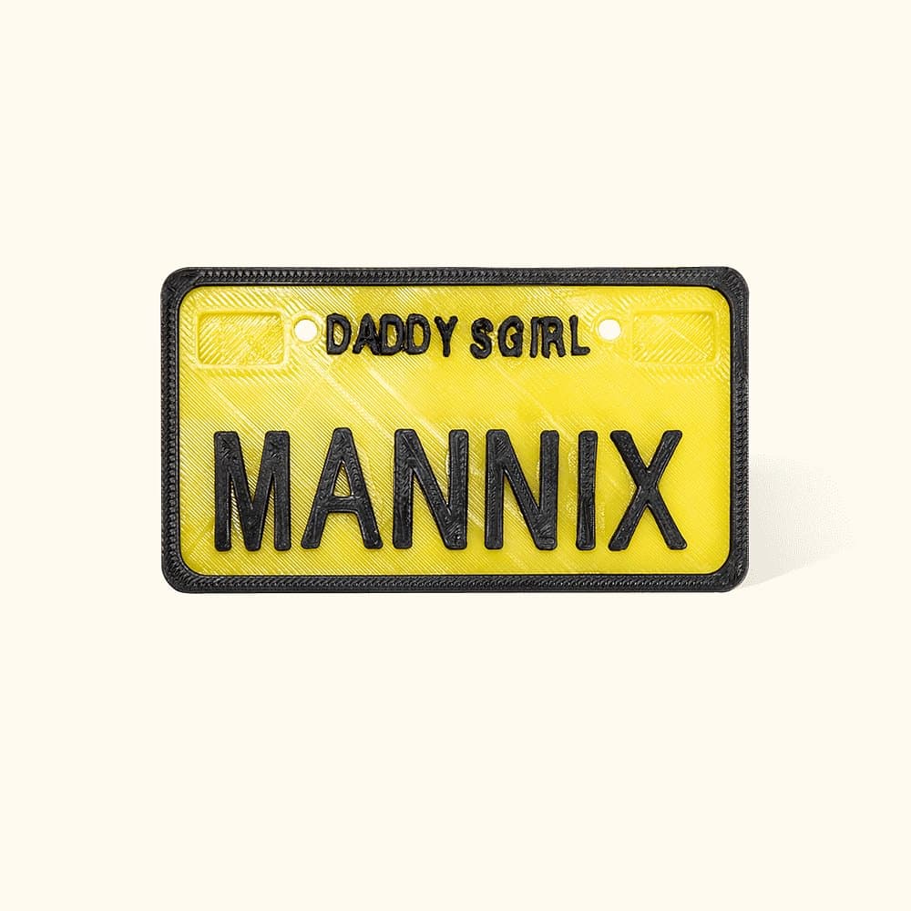 Personalized Car Bike Wagon Kid Wheels License Plate