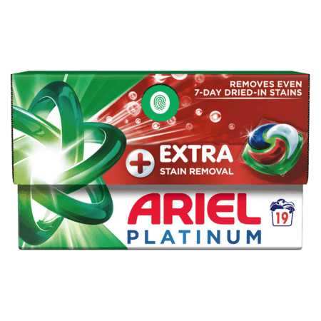 Ariel Tahranpoistoaine Platinum pesupussit - 19 kpl