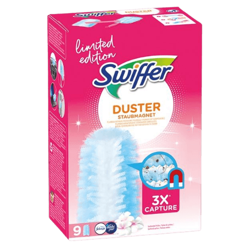 Swiffer Duster Limited Edition Pink Pölymagneetin Täyttöliinat Febreze-tuoksulla - 9 kpl