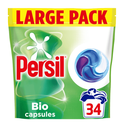Persil Bio 4-in-1 Nopeasti Liukenevat Pyykinpesukapselit – 34 Kpl