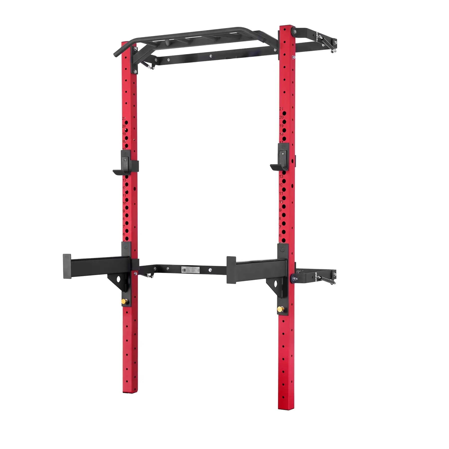 Seinään kiinnitettävä kyykkyhäkki, punainen HMS Home Wall Rack KLT23