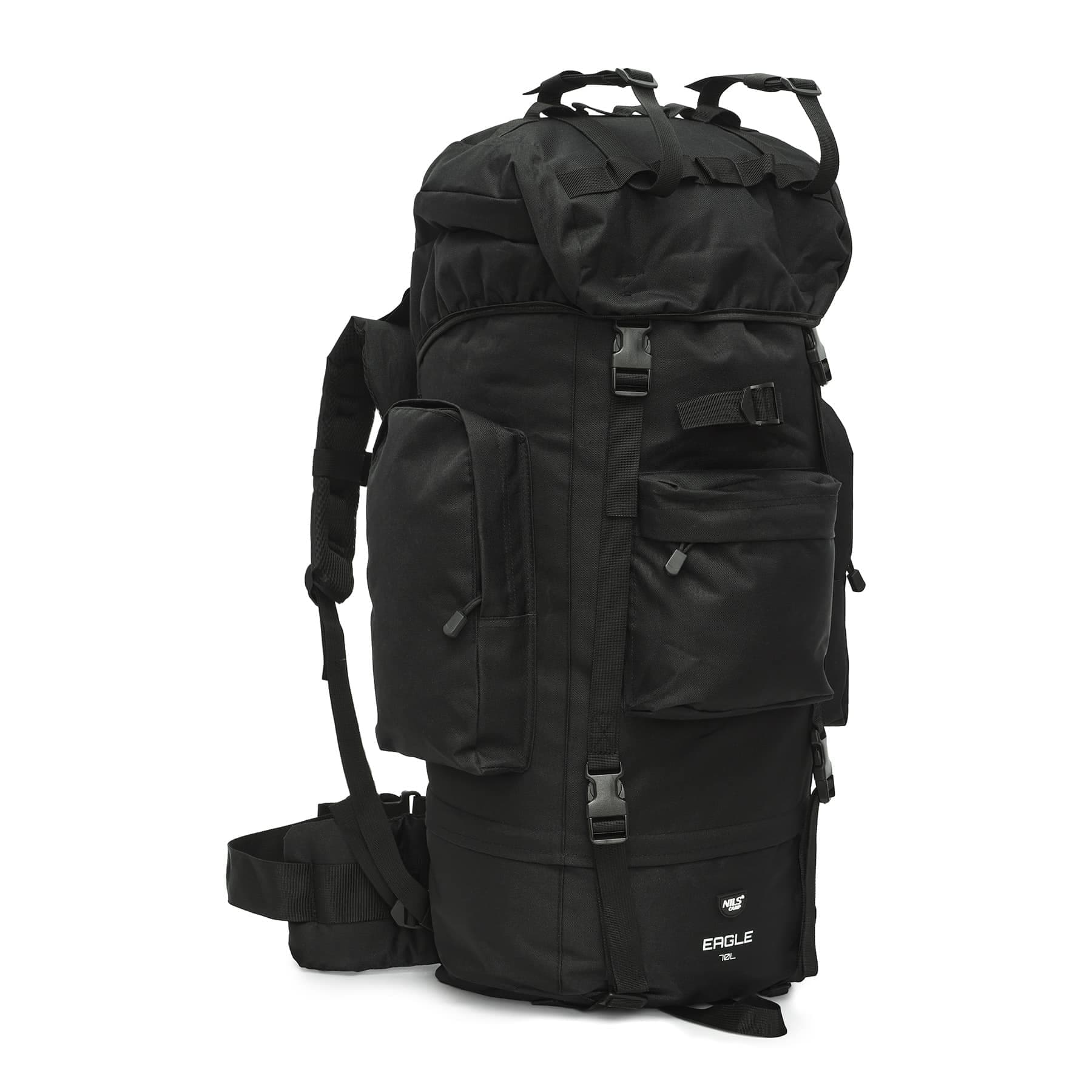 Musta retkireppu Nils Camp Eagle 70 l