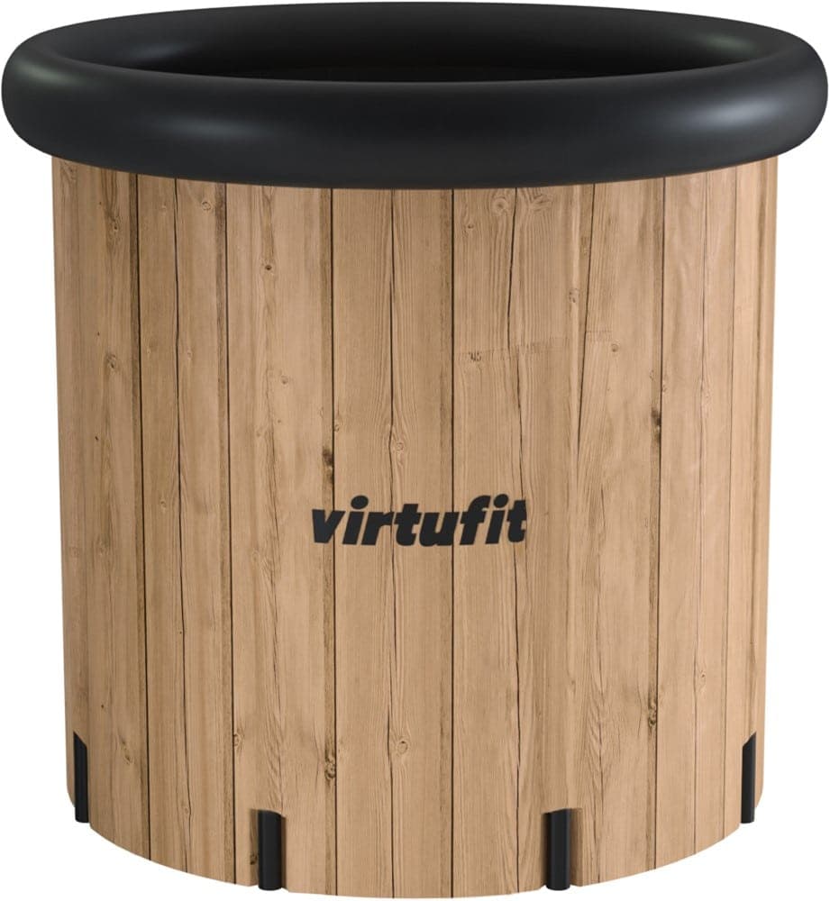 VirtuFit Ice Bath XXL Wood Look kylmäallas 80 x 80 x 75 cm - 375 litraa