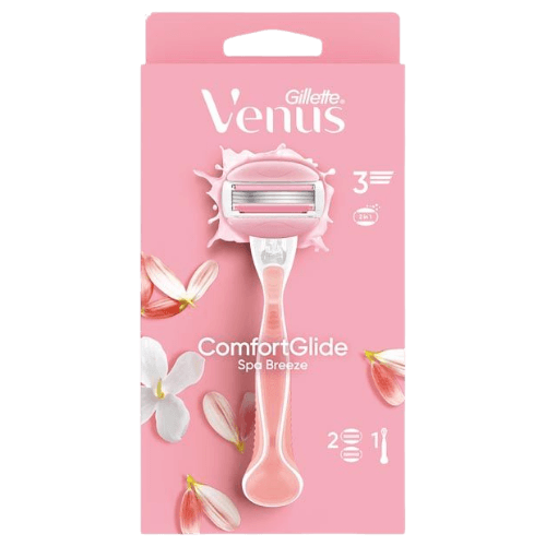 Gillette Venus ComfortGlide Spa Breeze Women's Razor With 2 Replacement Blades