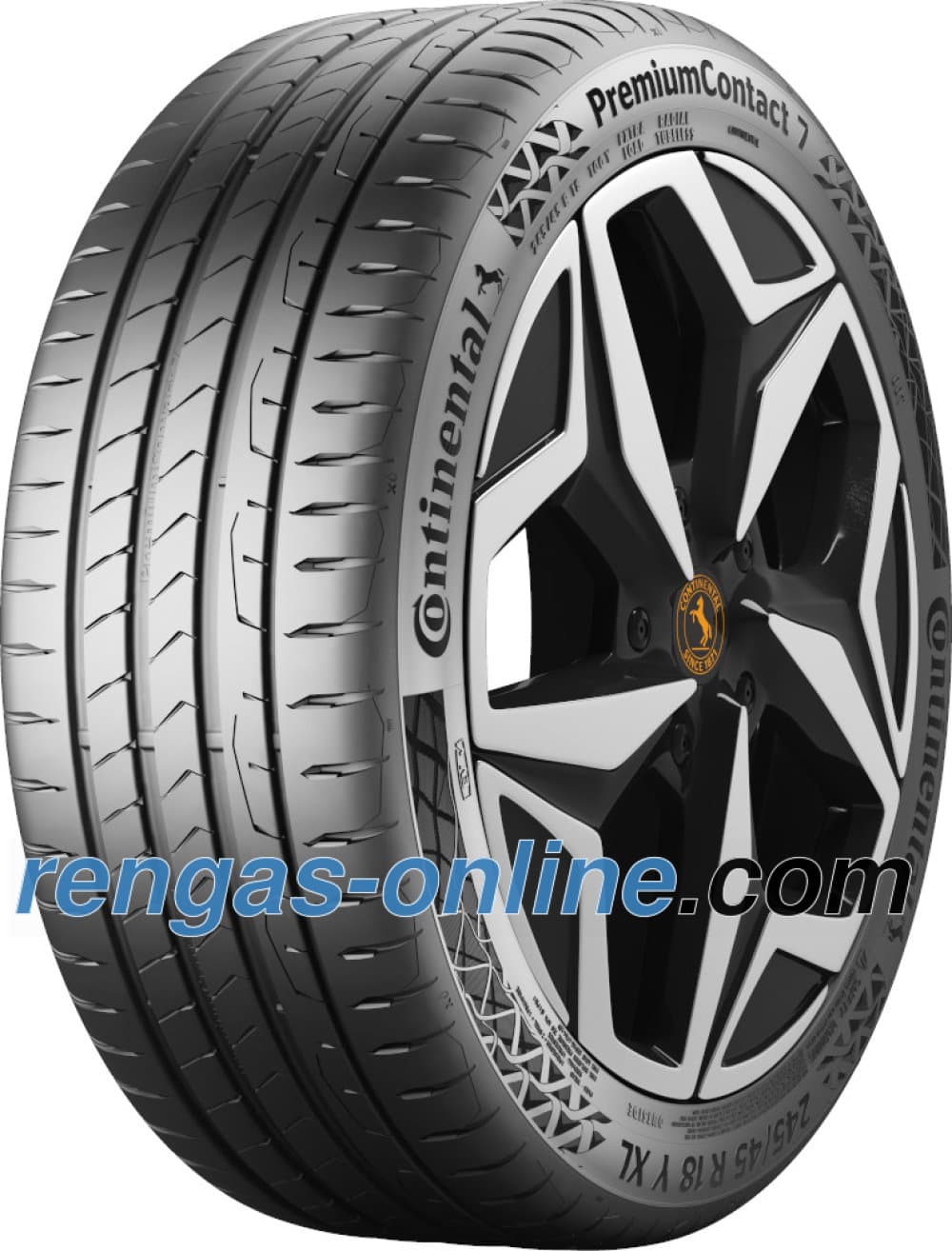 Continental PremiumContact 7 ( 205/40 R18 86Y XL EVc, vannealueen ripalla )