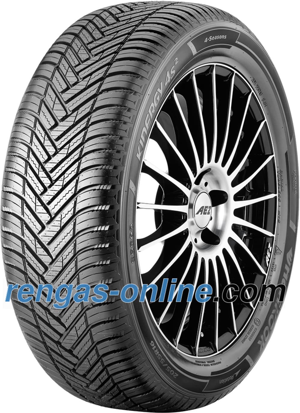 Hankook Kinergy 4S² H750 ( 195/55 R16 91H XL 4PR, vannesuojalla (MFS) SBL )