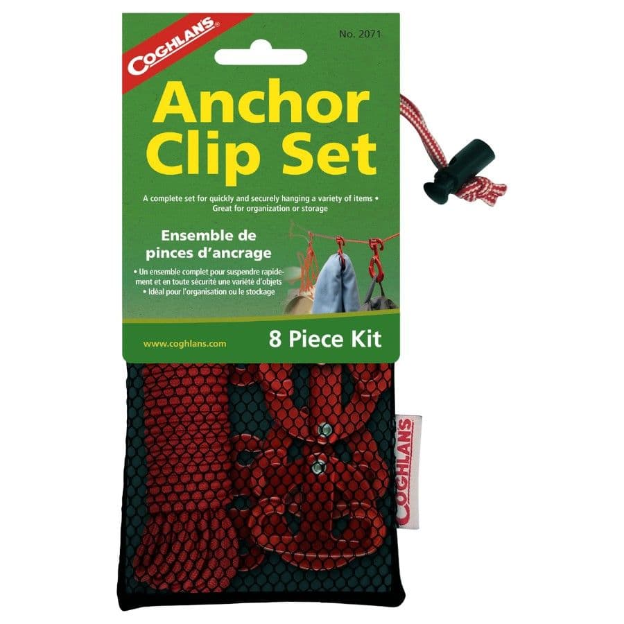 Coghlans Anchor Clips Set, ripustusteline