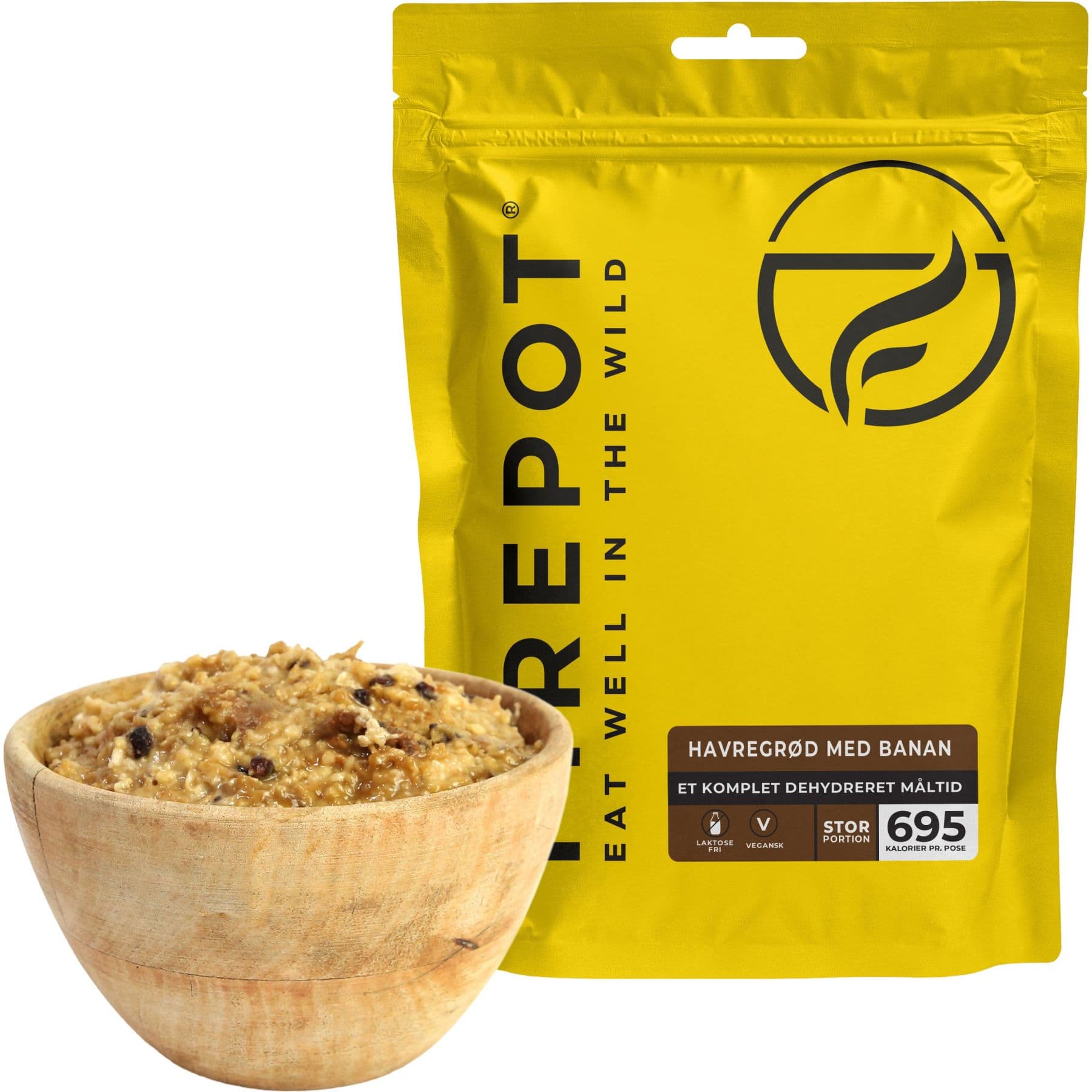 Firepot Kaurapuuro Banaanilla, pakastekuivattu ruoka, XL