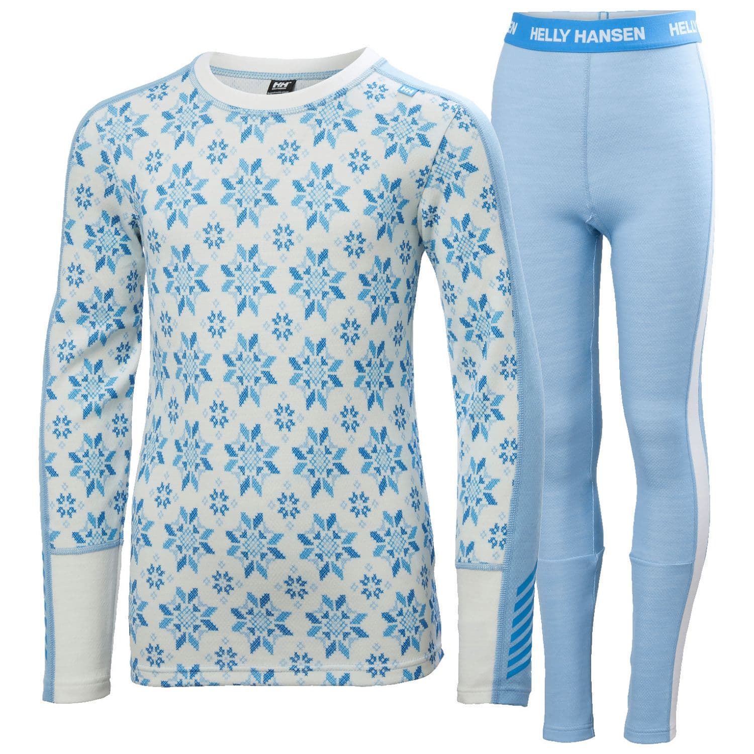 Helly Hansen Graphic Lifa Merino, setti, junior, vaaleansininen