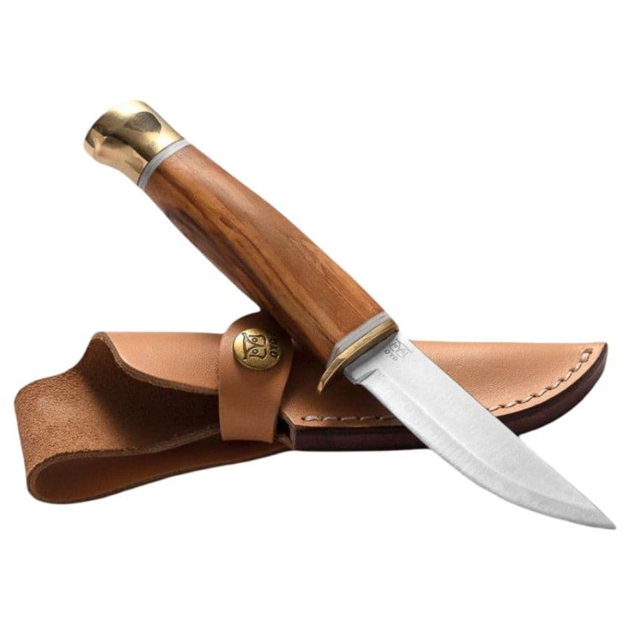 Oyo Jotunheimen Knife W/ Leather Sheath, ulkoveitsi, beige