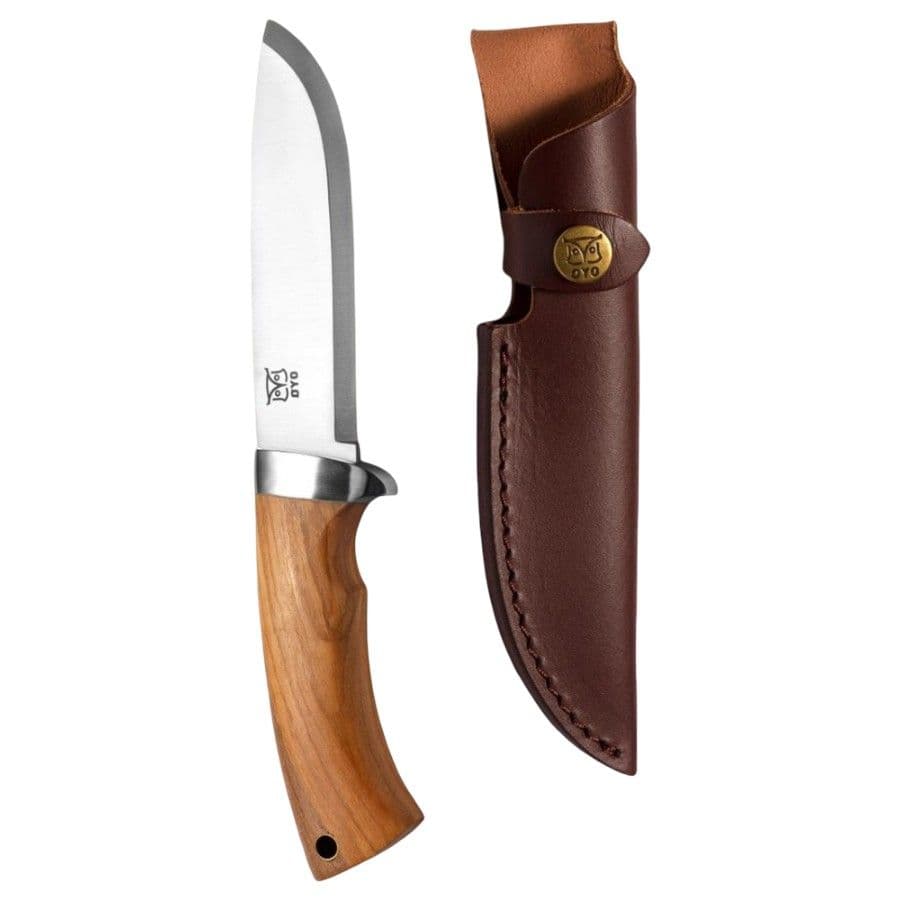 Oyo Rondane Junior Knife W/ Leather sheath, ulkoveitsi, ruskea