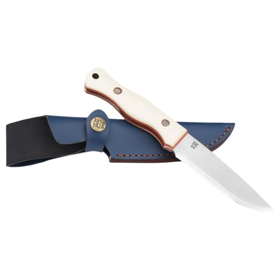 Oyo Svalbard Knife W/ Leather Sheath, veitsi, valkoinen
