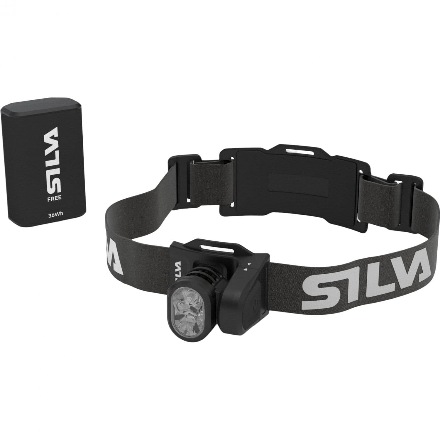 Silva Free 2000 M, otsalamppu, musta