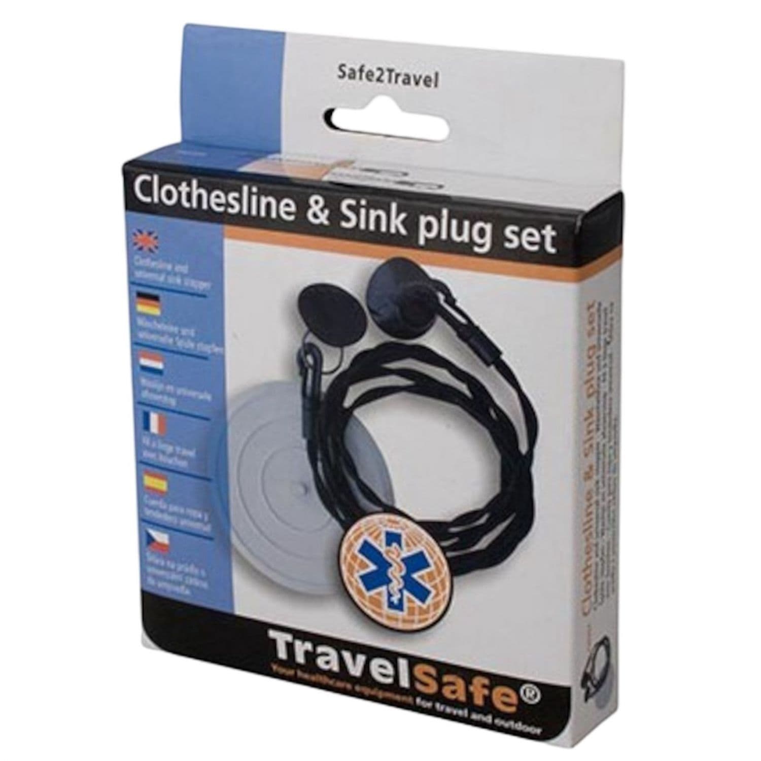 TravelSafe Joustava pyykkinaru, 1,5 metriä