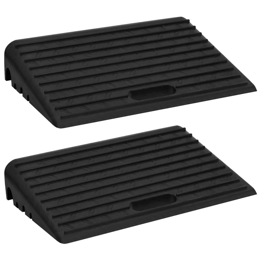 vidaXL Jalkakäytävän rampit 2 kpl 50x30x11 cm kumi