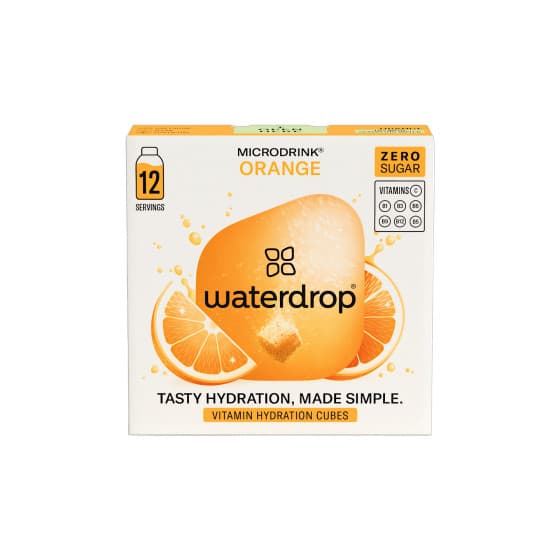 Waterdrop Microdrink Orange vitamiinijuomakuutiot, 12 kpl.