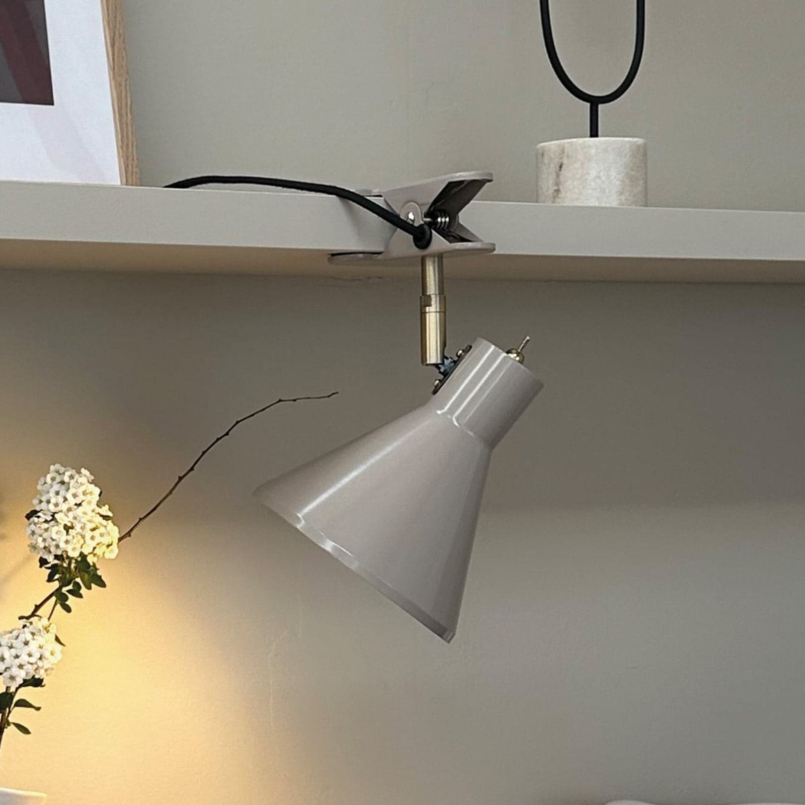 Sleep-klipsivalaisin, ruskea – Dyberg Larsen - Olohuone - Design - Metalli - Yksilamppuinen