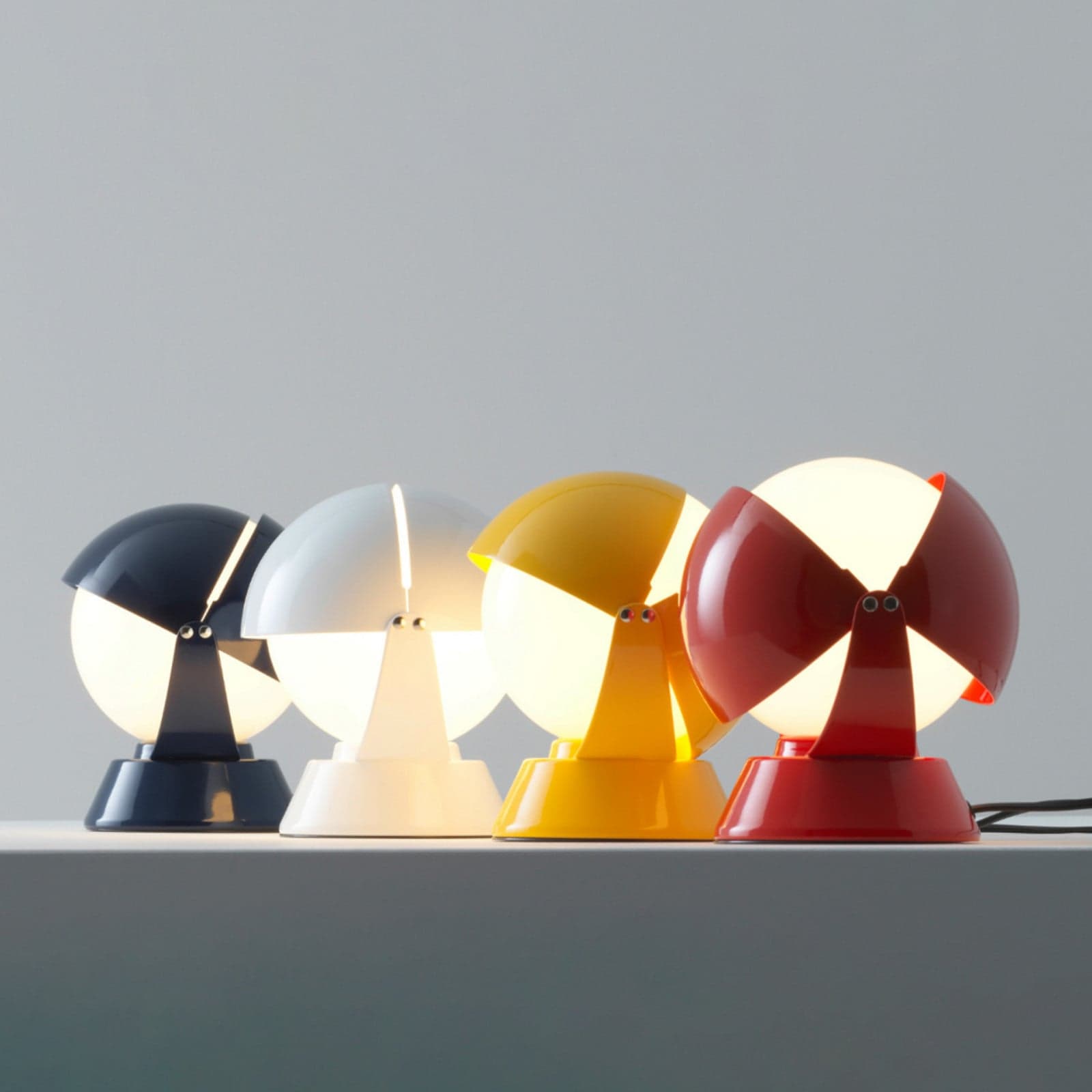 Buonanotte LED-pöytävalaisin, sininen, metalli - Stilnovo - Olohuone - Design - Yksilamppuinen