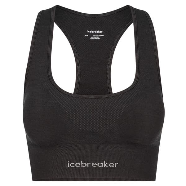 Icebreaker Women Merino Blend 260 Zoneknit Seamless Bra - Black - Naiset - XL