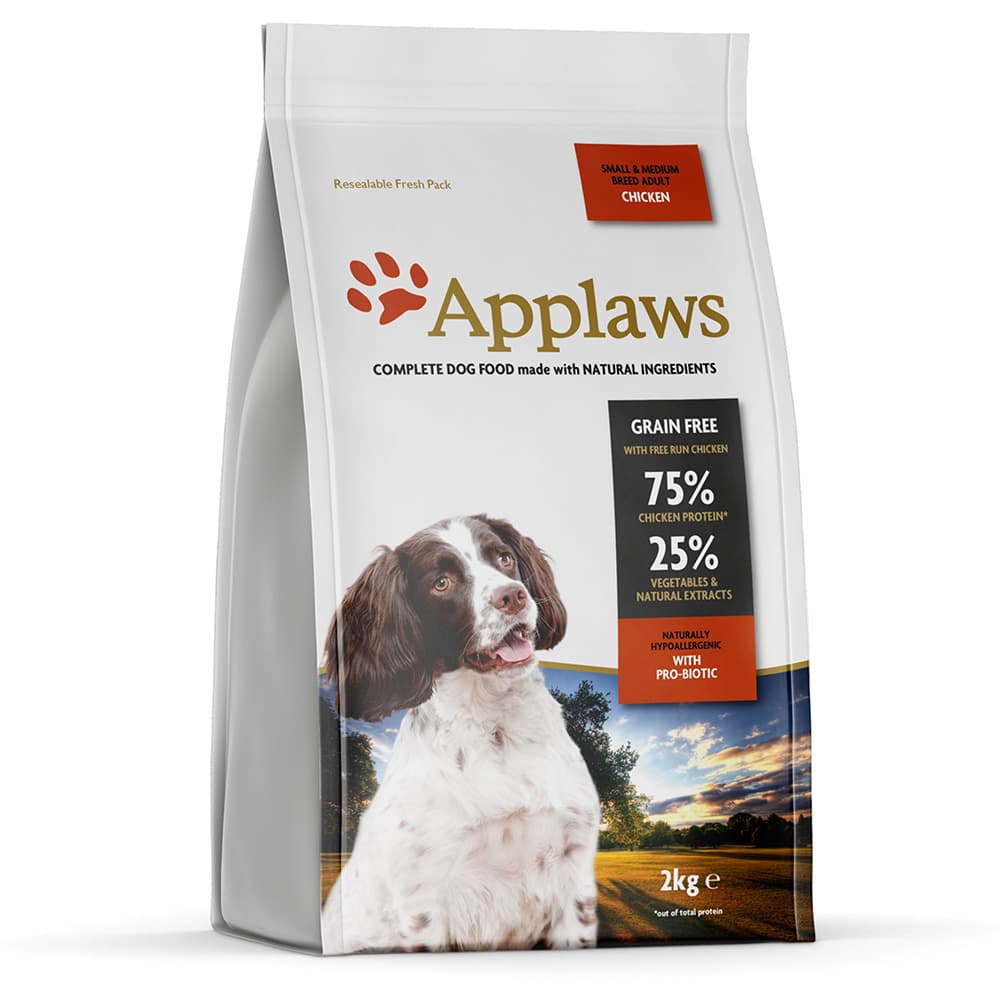 2 x 2 kg Applaws Small & Medium Breed Adult Chicken