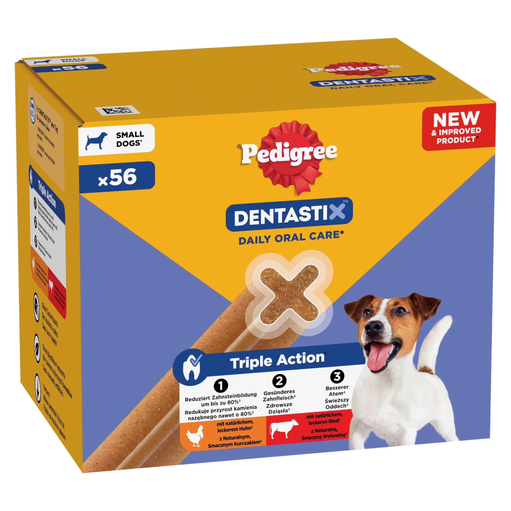 56 kpl Dentastix Daily Oral Care (5-10 kg) Pedigree koiranherkut