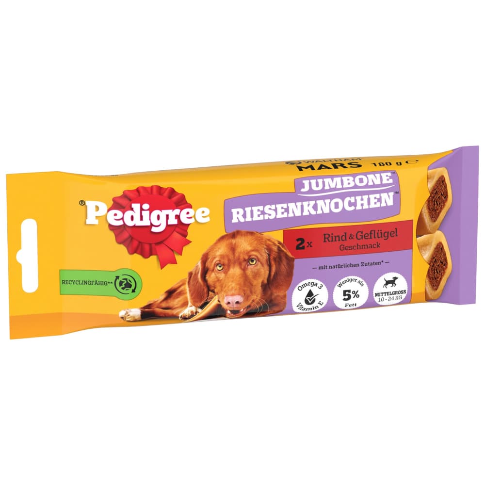 Jumbone Medium nauta 5 x 2 kpl Pedigree koiralle