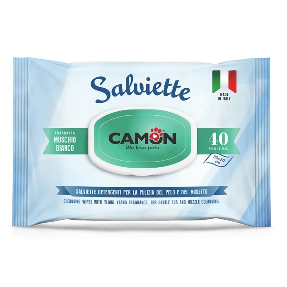 Camon Wet Wipes Coat Care Dog & Cat 40 kpl Musk 40 kpl Musk