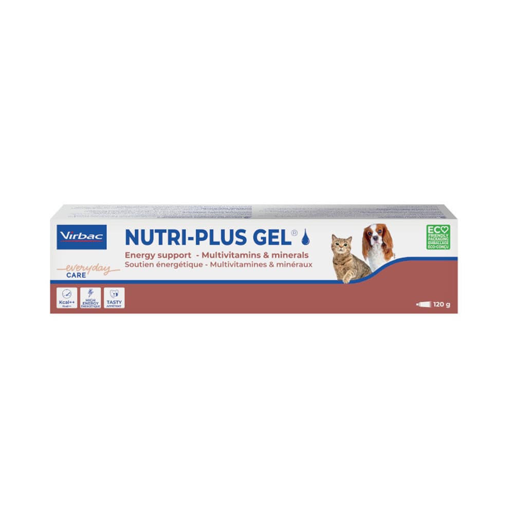 120g Virbac Nutri-Plus Gel -täydennysravinto koirille ja kissoille