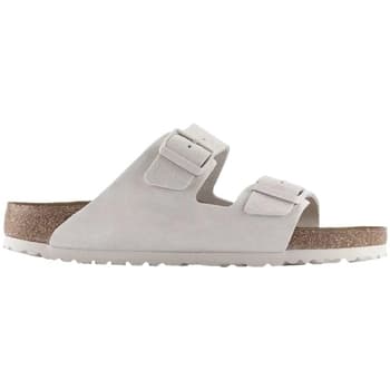 Tasaiset sandaalit BIRKENSTOCK Arizona Soft Footbed Suede Narrow - Antique White 38