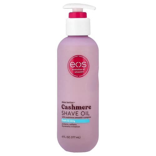 EOS, Shea Better™, kashmiröljyä parranajoon, raikas ja miellyttävä, 177 ml
