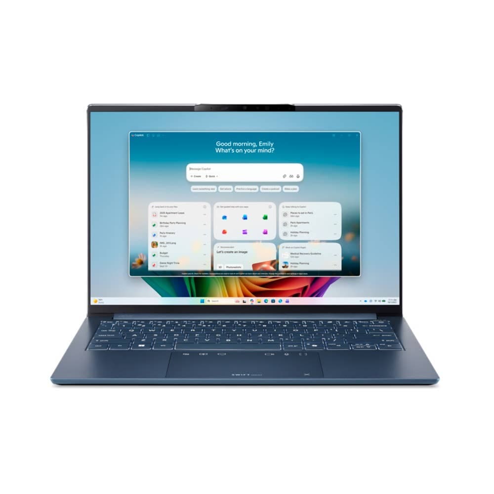 Acer Swift Go 14 AI OLED, SFG14-I71, Ultraohut kannettava, 14" OLED, Intel Core Ultra 7, 16GB RAM, 512GB SSD