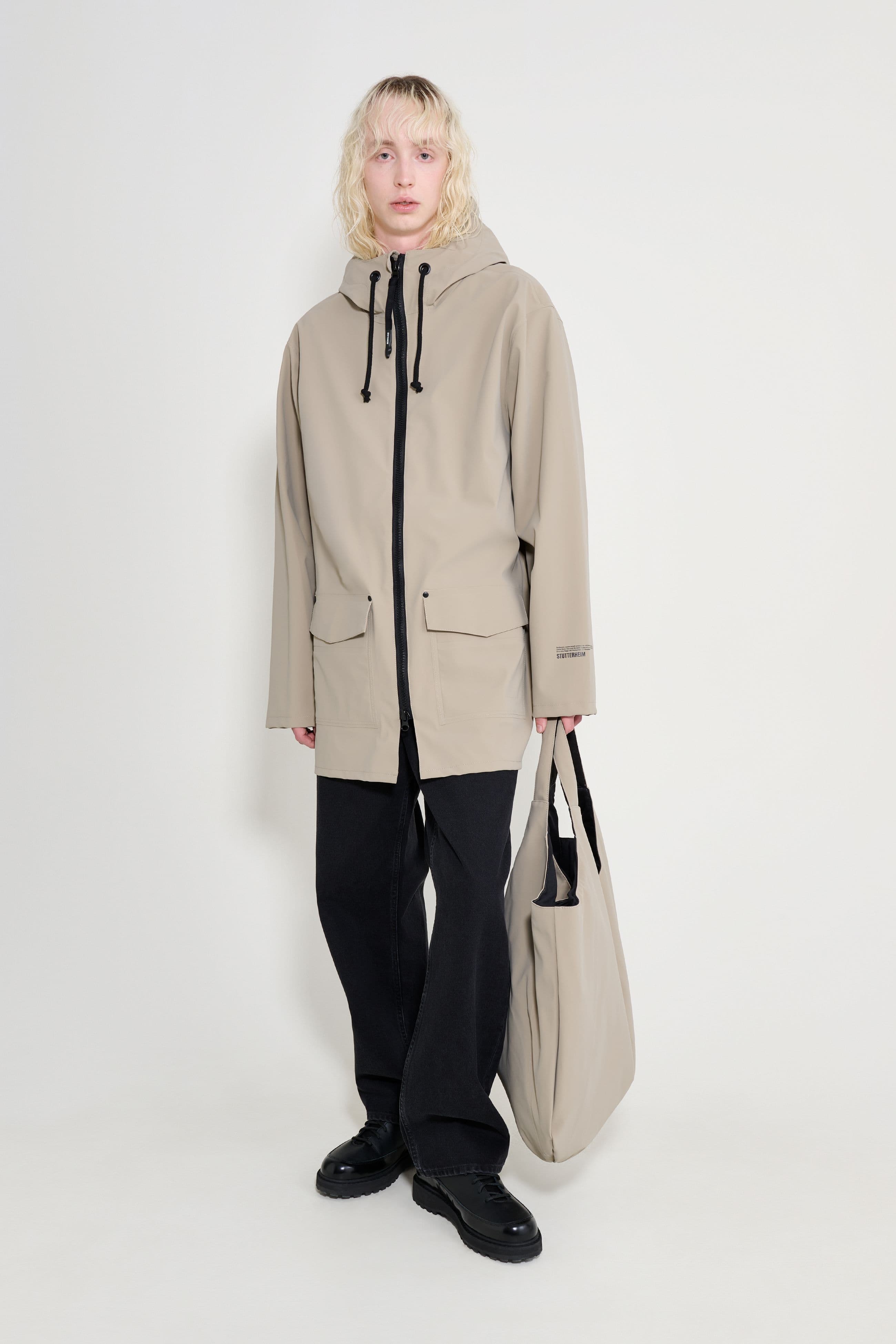 Stockholm Patch Raincoat Potato