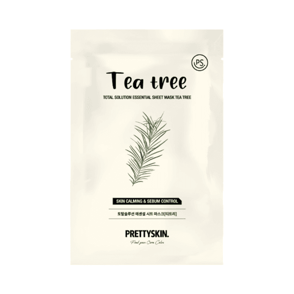 PRETTYSKIN - Total Solution Essential Sheet Mask - 1pc - Tea Tree