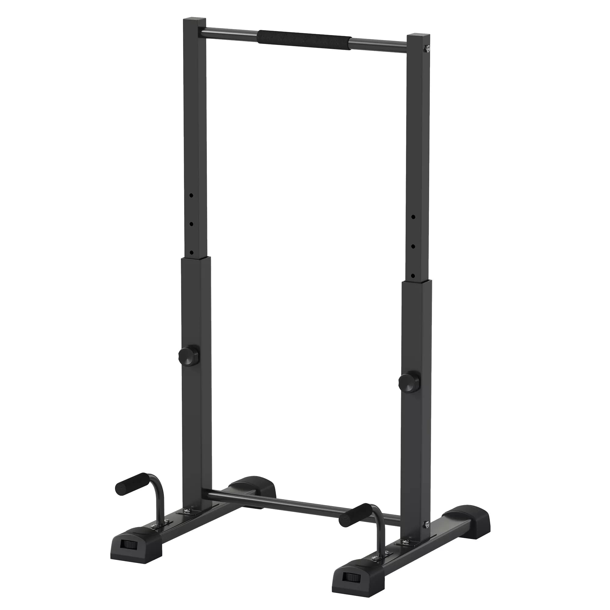 SPORTNOW Dippiteline, Säädettävä Korkeus (93-117cm), 540kg Kantavuus, Teräs Dip Bars Push Up -teline Harjoitteluun Calisthenics