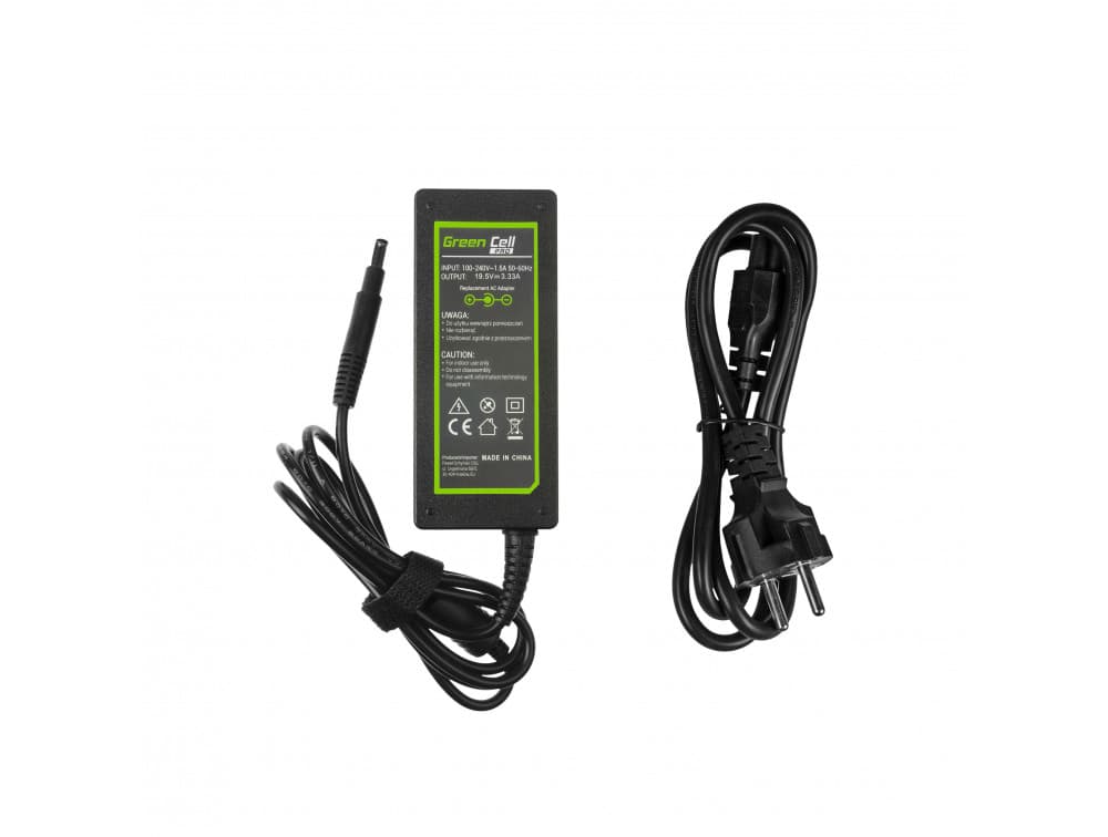 Green Cell HP laturi - 4.8 x 1.7 mm - 65W - 19.5 V
