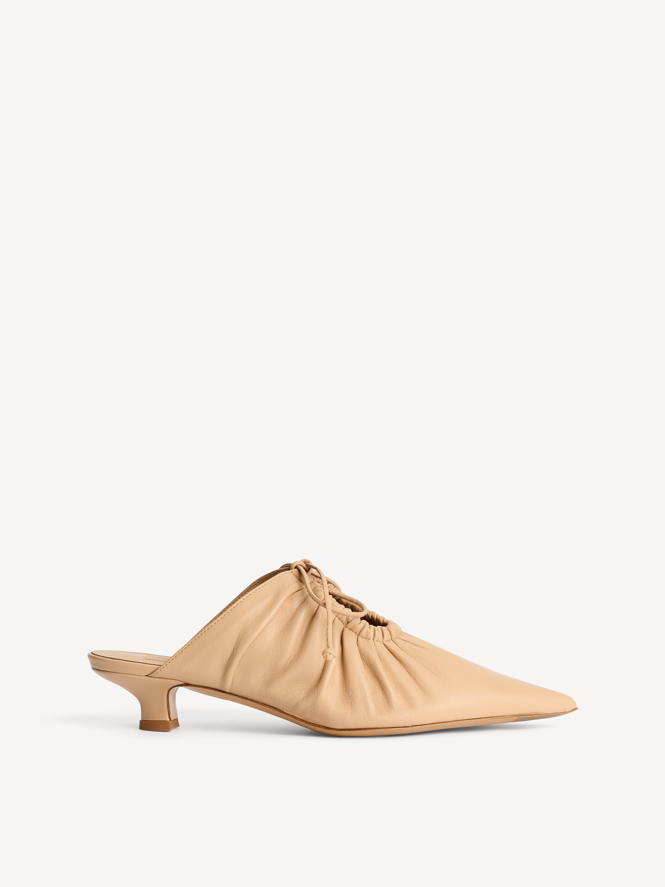 Masey leather mules