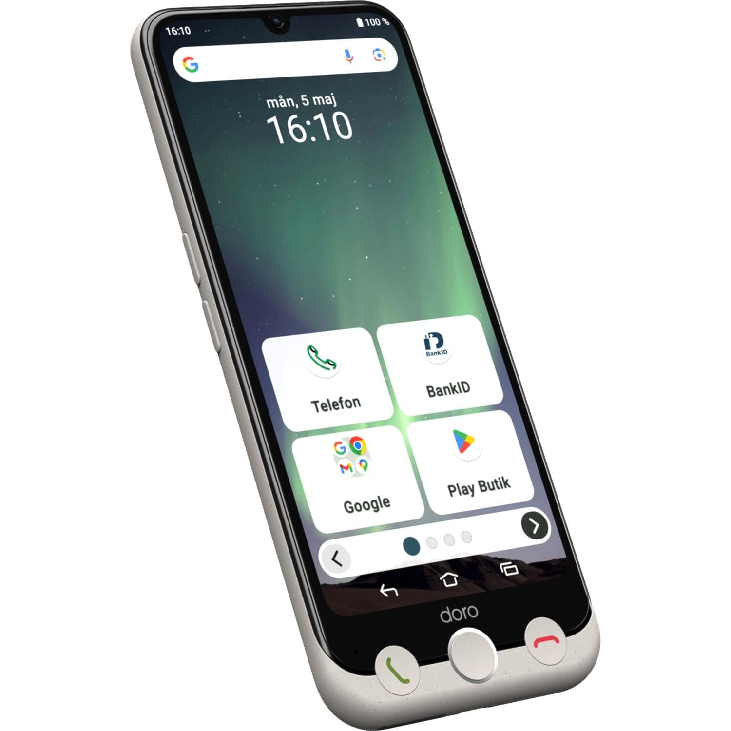 Älypuhelin 4G suurella näytöllä, kaksoiskameralla, helppokäyttöisellä käyttöliittymällä