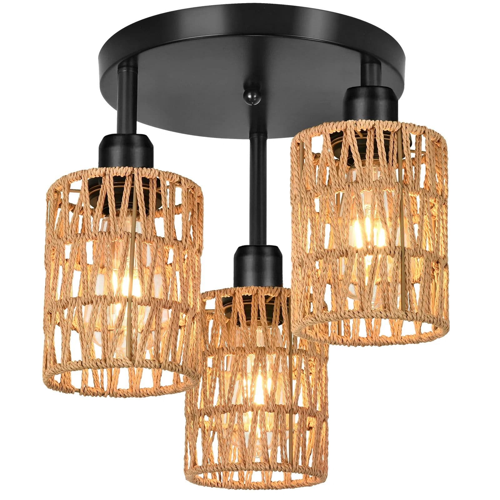 TOOLIGHT kattovalaisin APP1624-3C BOHO beigemusta, 30x30x32cm