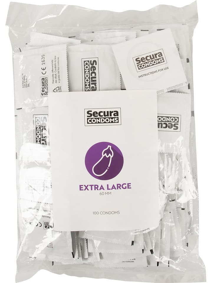 Secura : Extra Large Condoms, 100-pack