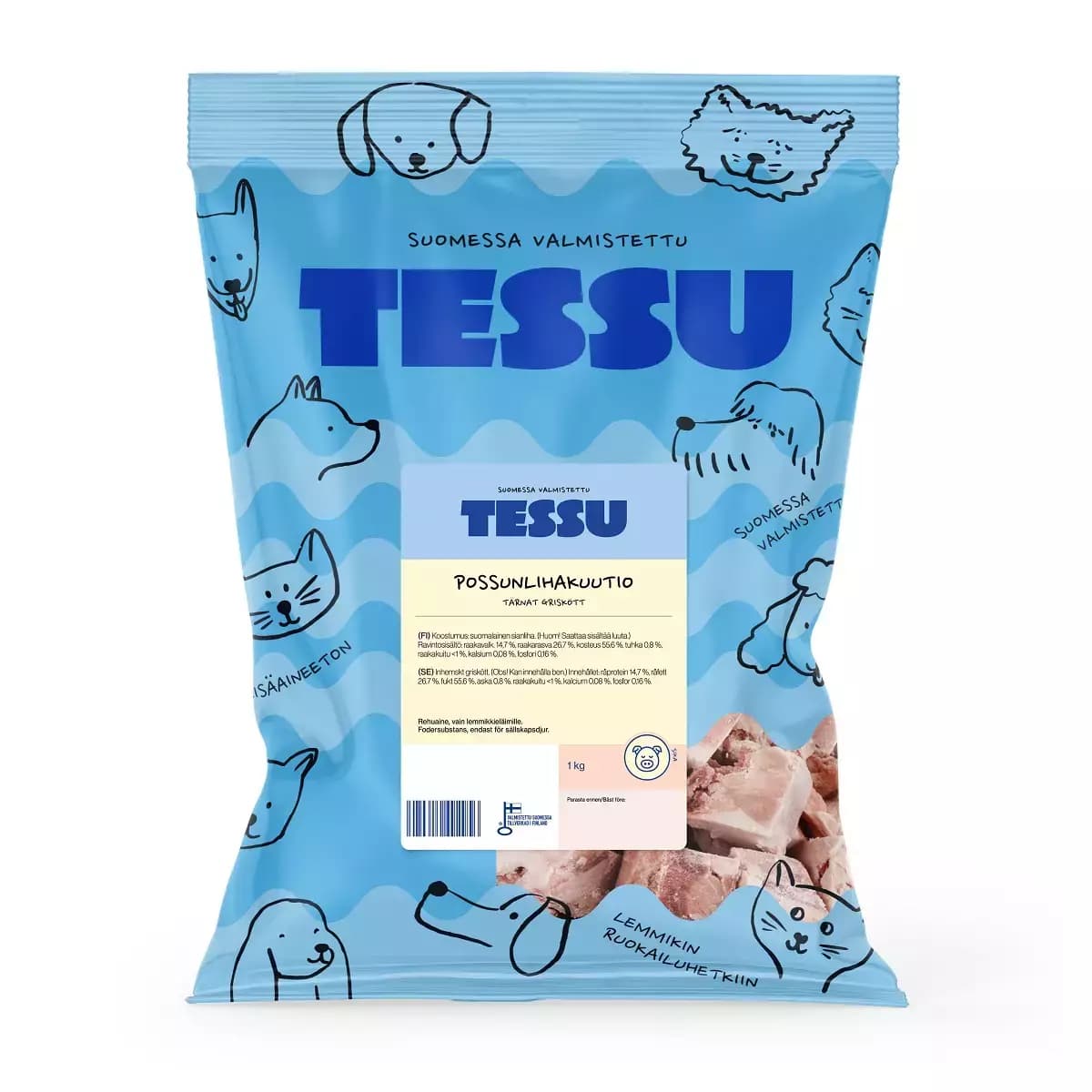 TESSU Possunlihakuutio 1kg