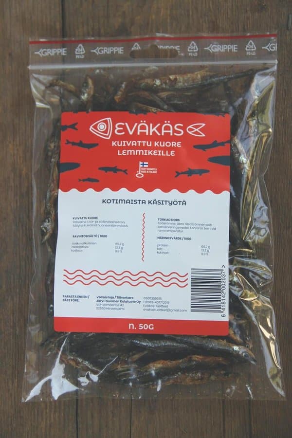 Eväkäs Kuivattu Kuore lemmikeille 50g