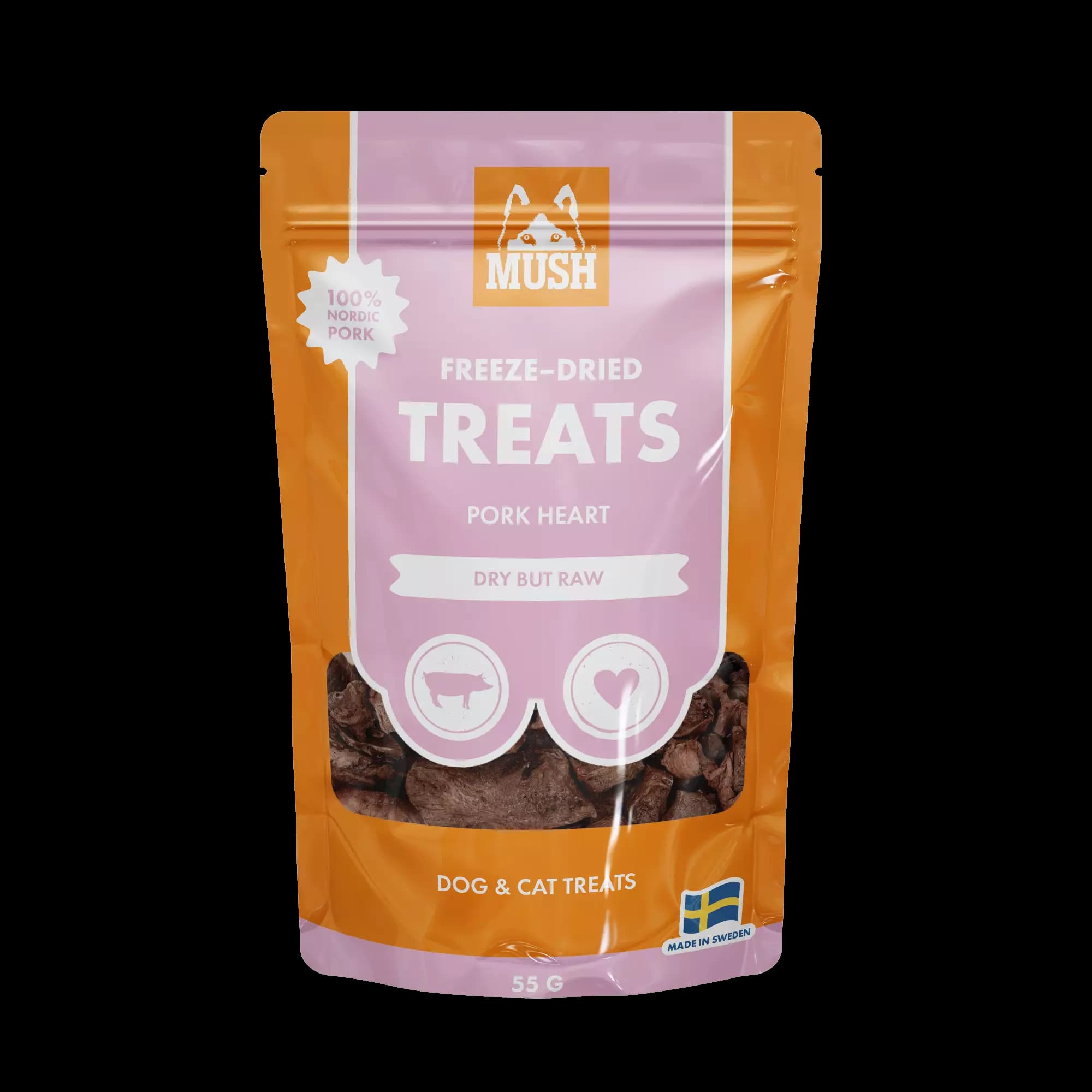 MUSH FREEZE-DRIED SIANSYDÄN 50 G kissanherkku koiranherkku