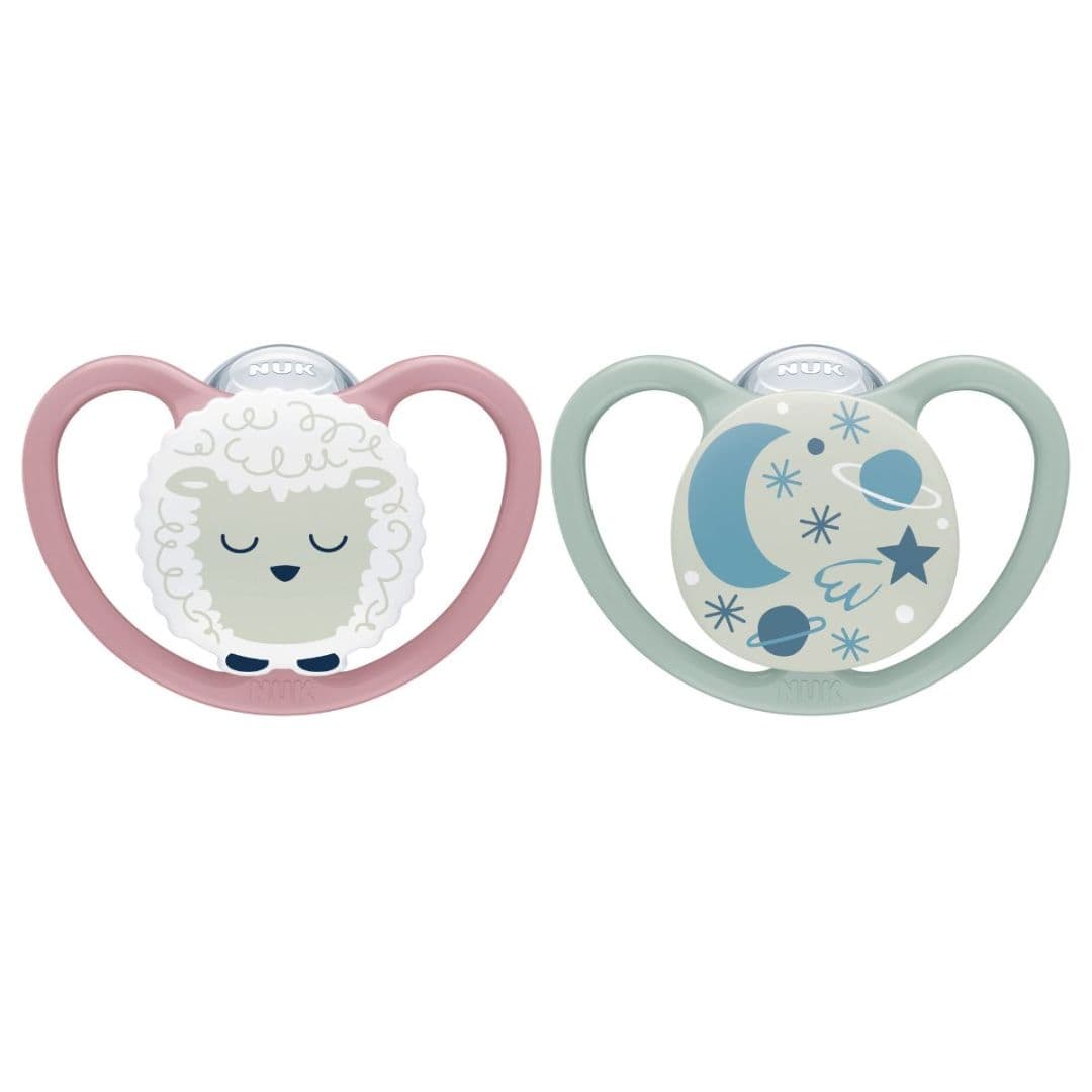 NUK Space Night silikoni 6-18m Lampaat
