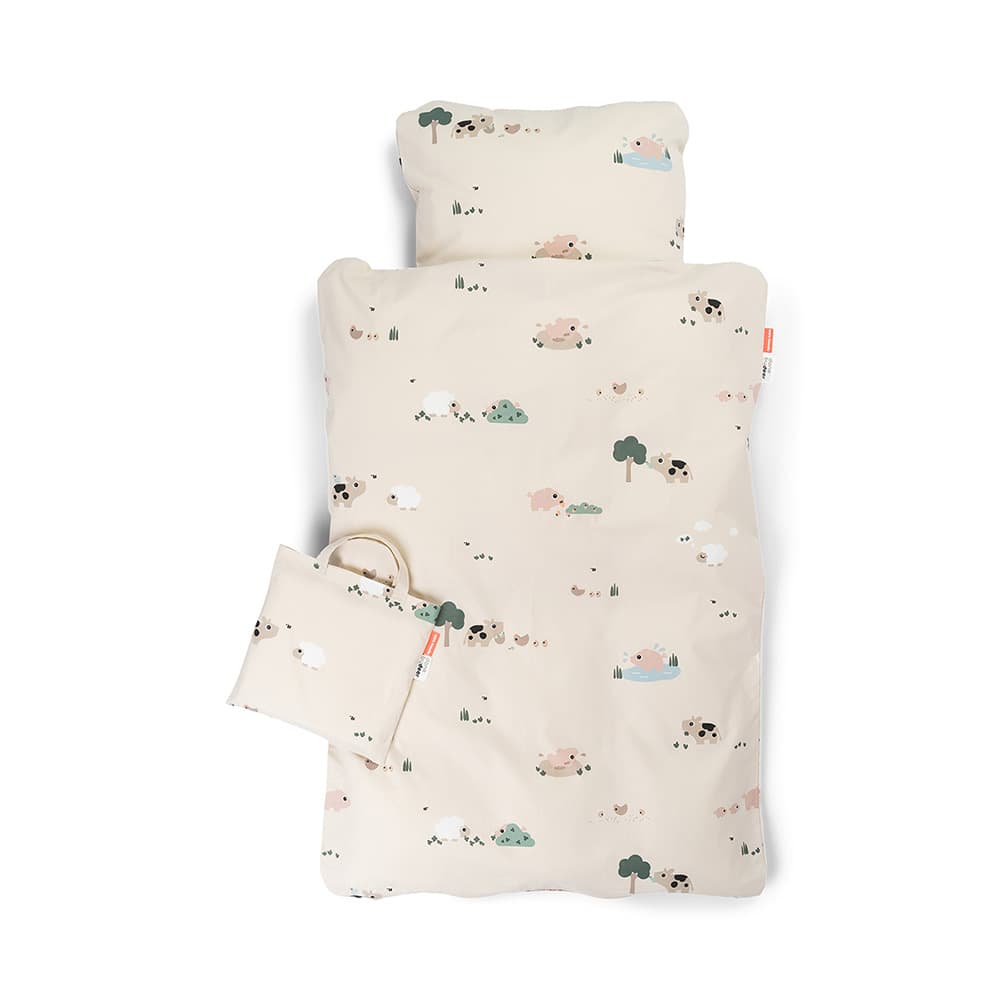 Doen by Deer vauvan vuodevaatteet setti Tiny farm Sand