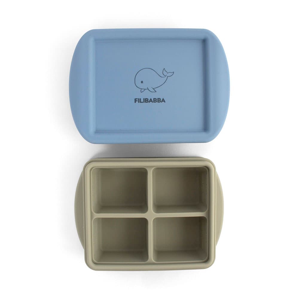 Filibba silikonipakastusalusta 4x65 ml 2-pakkaus Ocean Mix