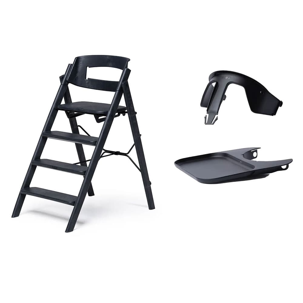 Kaos Klapp Syöttötuoli Recycled + Safety Rail & Tray