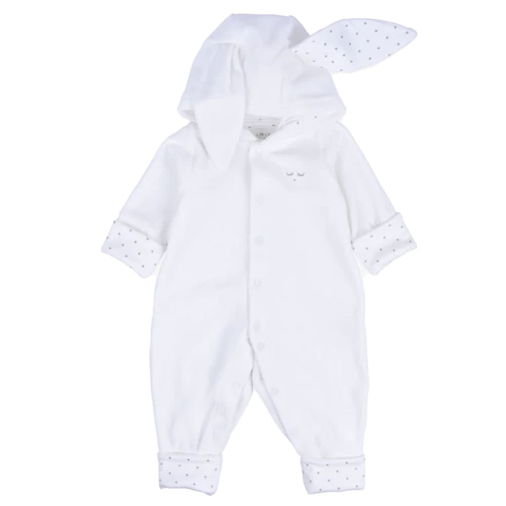 Livly Bunny Overall Newborn White